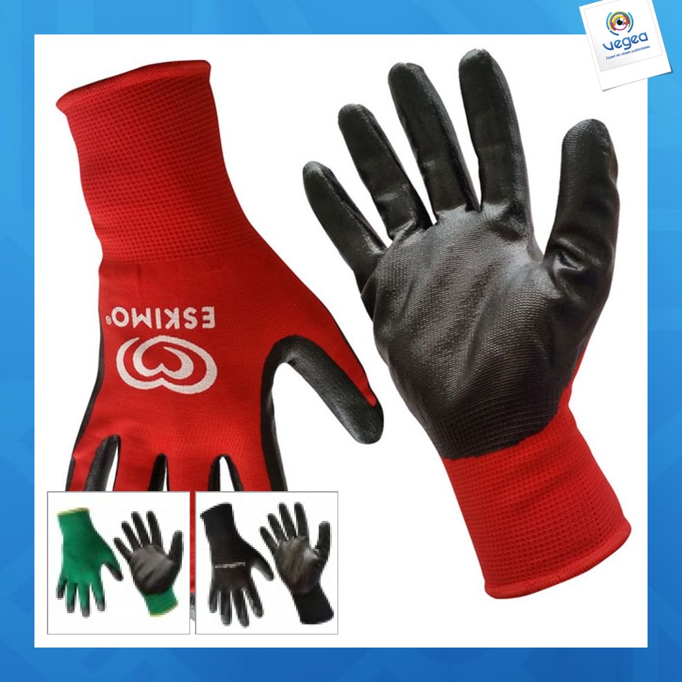 Gants publicitaires pro en caoutchouc