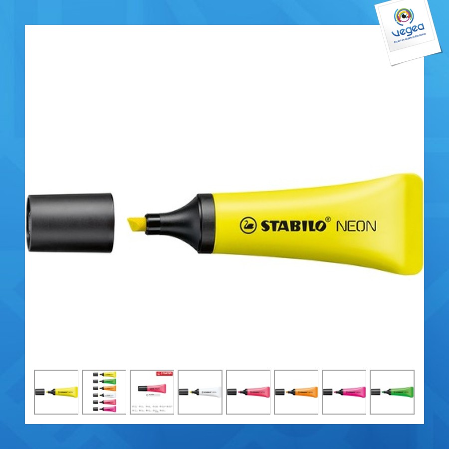 Stabilo neon personnalisable surligneur tube