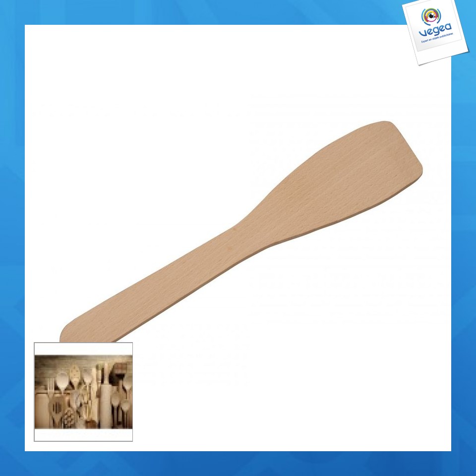 Spatule plate en bois
