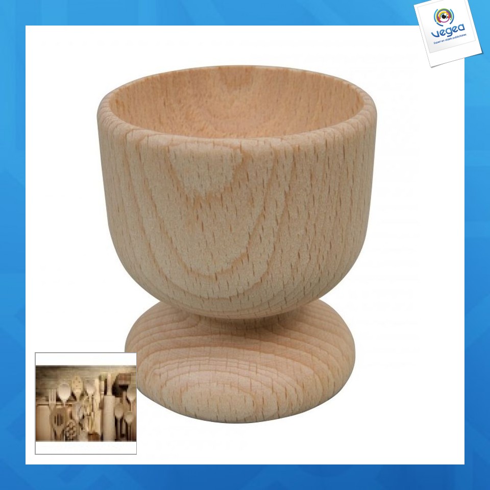 Coquetier en bois personnalisable