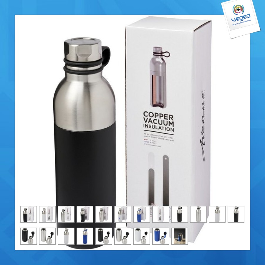 Bouteille de sport 590ml avec isolation par le vide et couche de cuivre koln