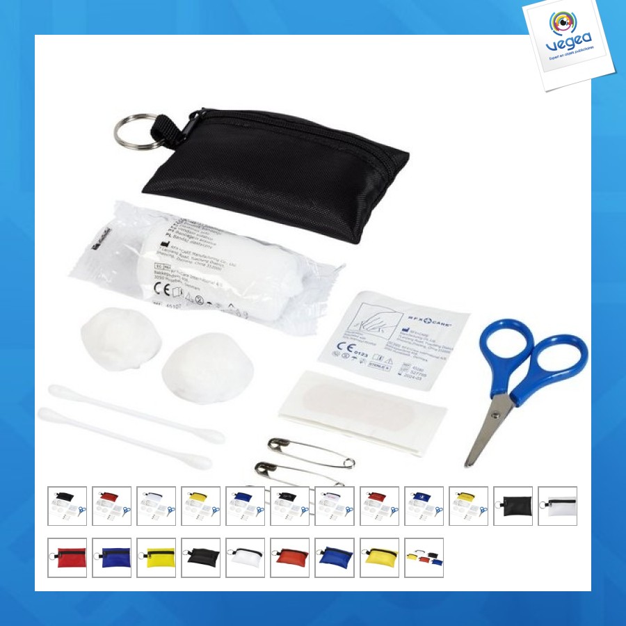 Pochette porte-clés 16 pièces pour premiers secours valdemar