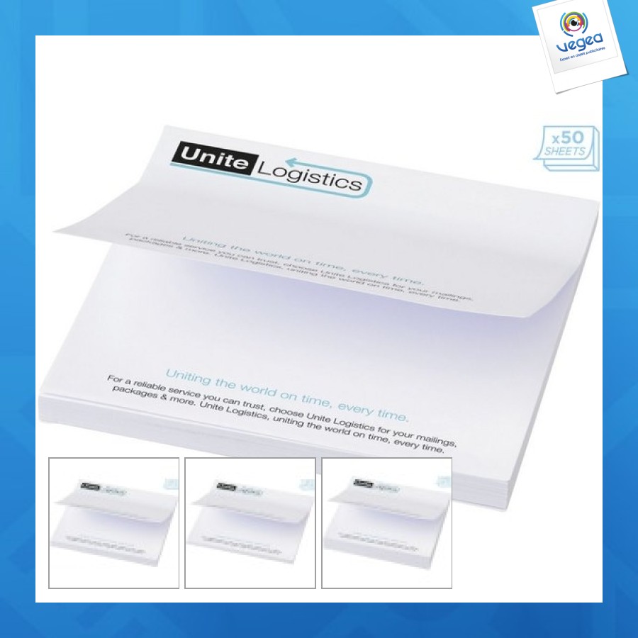 Mémo-autocollants sticky-mate® 100x100mm