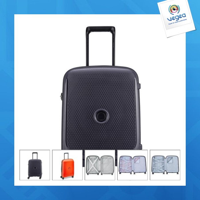 Valise trolley personnalisé cabine slim 4 roues 55x40x20/24cm garantie 5 ans