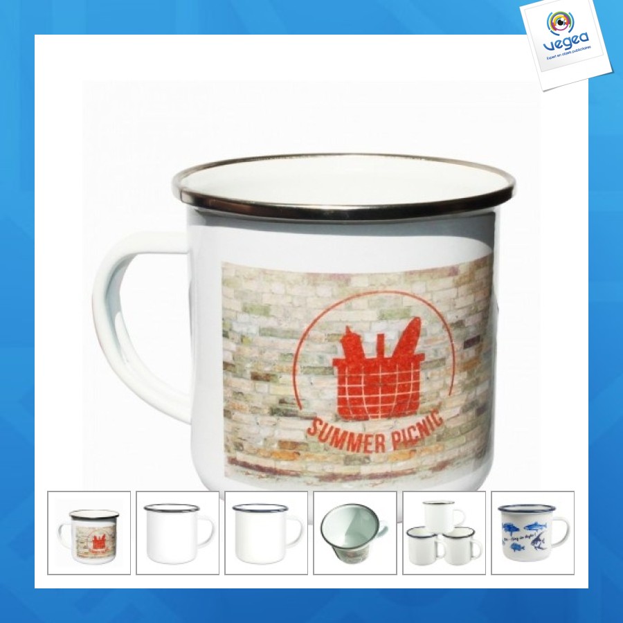 Mug métal émaillé 30cl - express