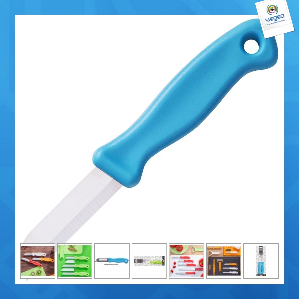 Petit couteau de cuisine avec logo lame 6cm