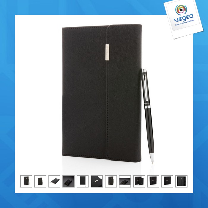 Carnet a5 publicitaire premium avec stylo