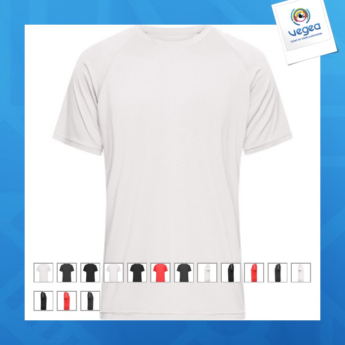 Maillot running personnalisable en rpet homme - james nicholson