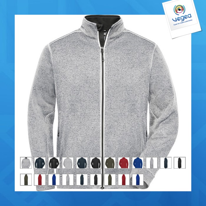 Veste polaire personnalisable workwear homme - james nicholson