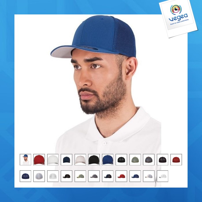Casquette personnalisable flexfit mesh trucker