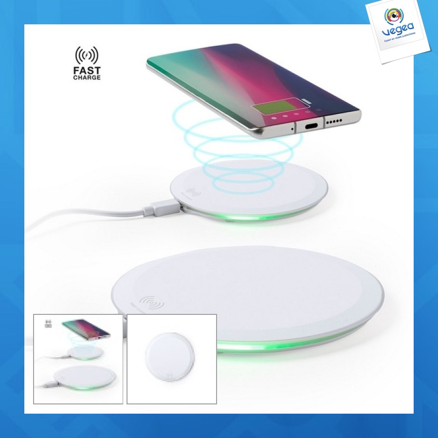 Chargeur sans fil publicitaire rapide 10w