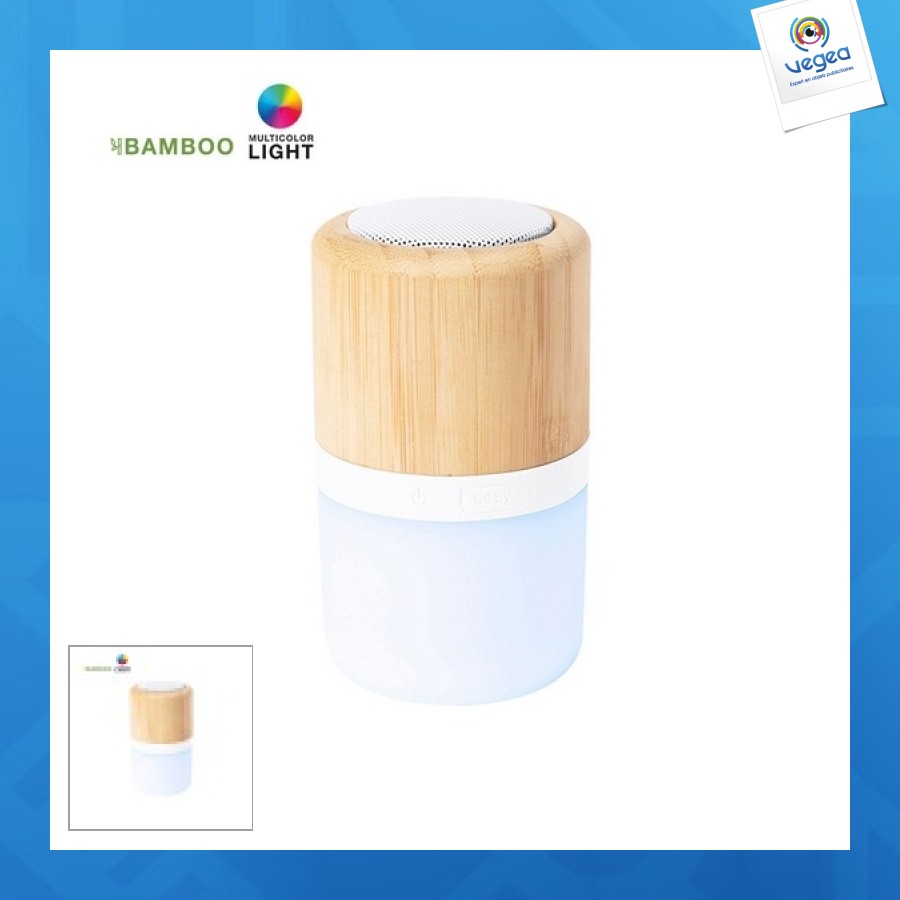 Enceinte lumineuse bambou 3w