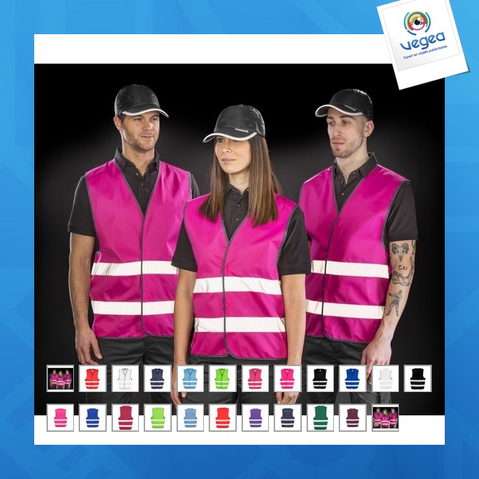 Gilet de visibilité personnalisable