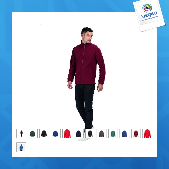 Veste polaire personnalisable interactive