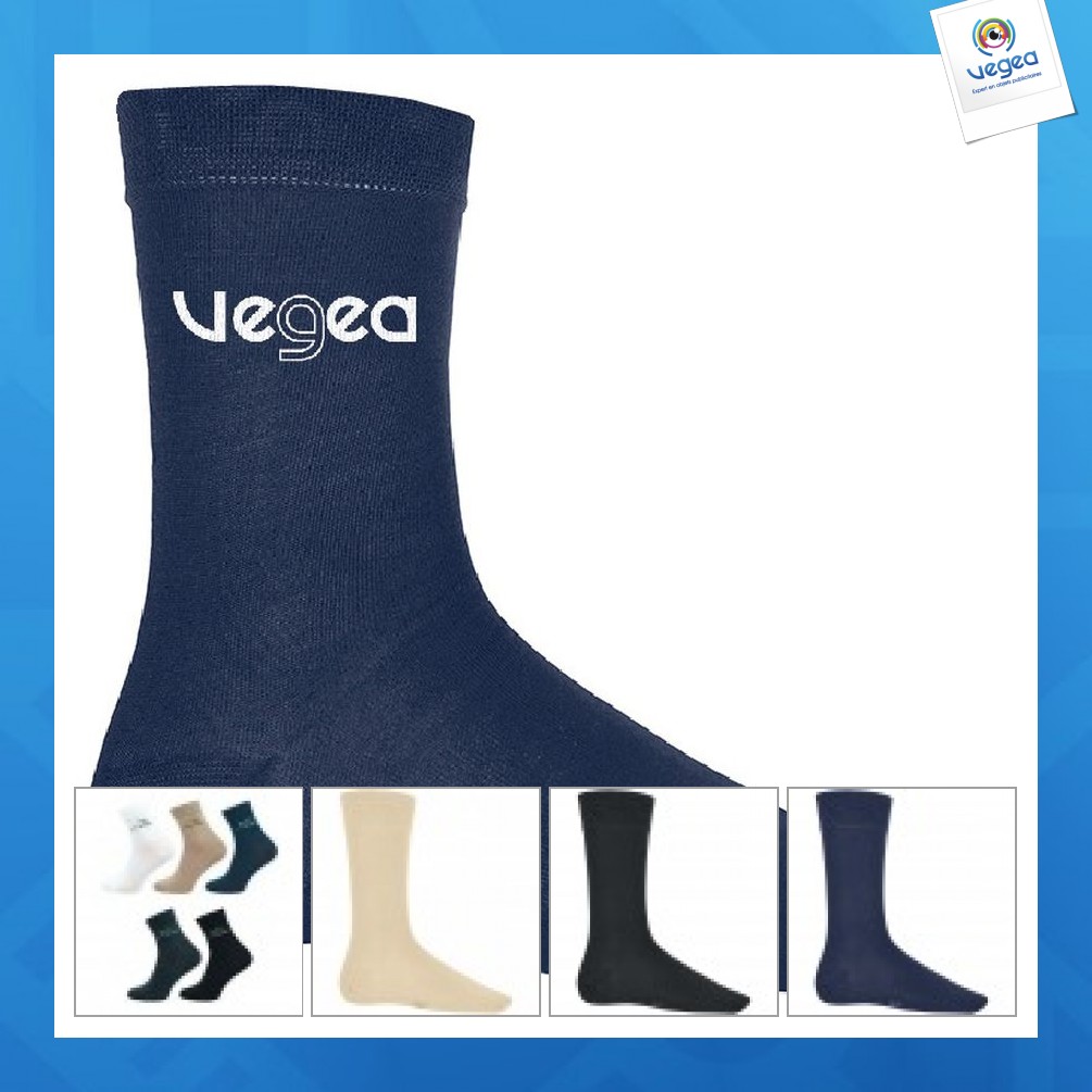 Chaussettes personnalisées sur-mesure en coton bio