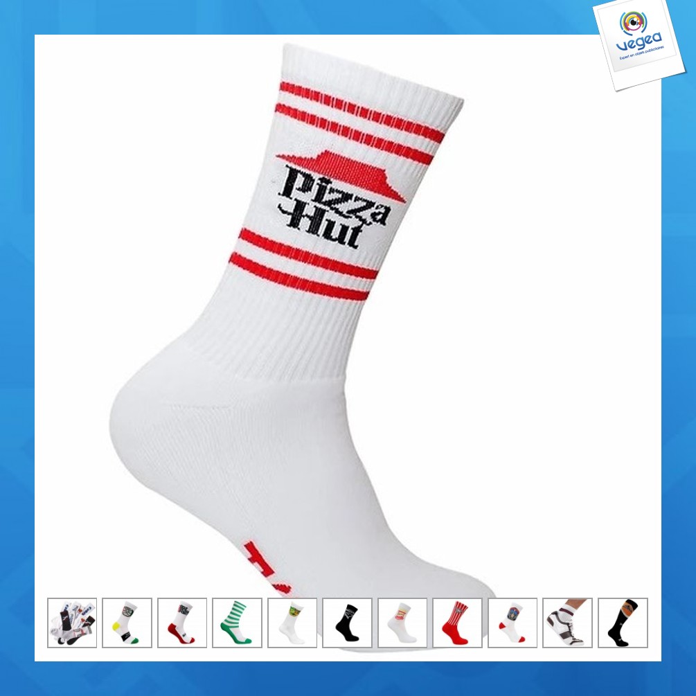 Chaussettes de sport avec logo sur-mesure