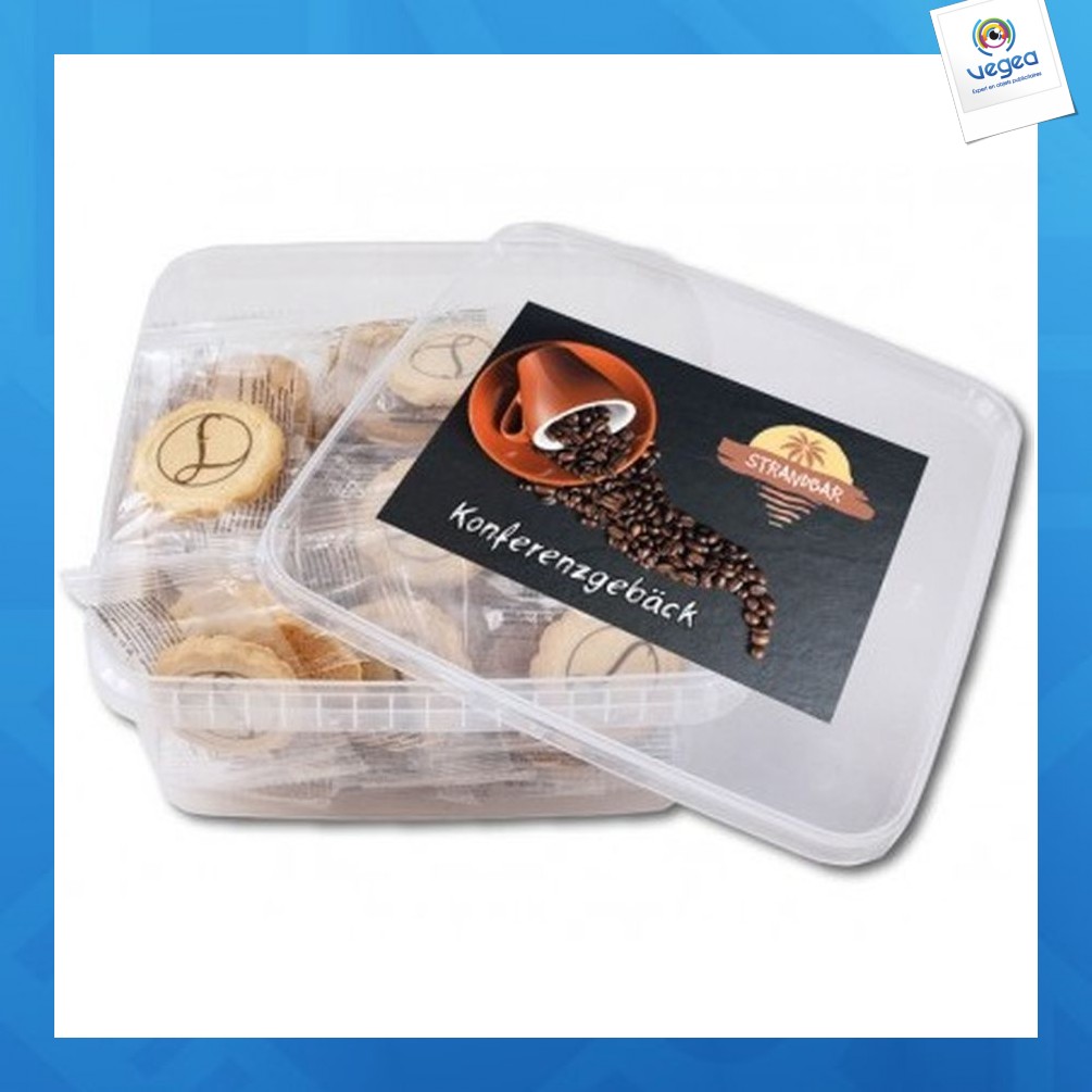 Boîte de biscuits personnalisables imprimés