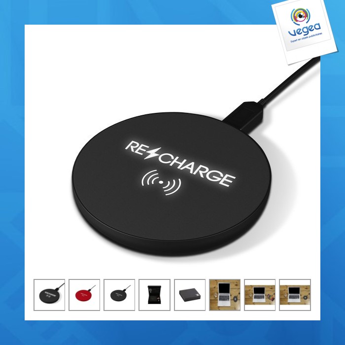 Chargeur promotionnel sans fil 10w lumineux