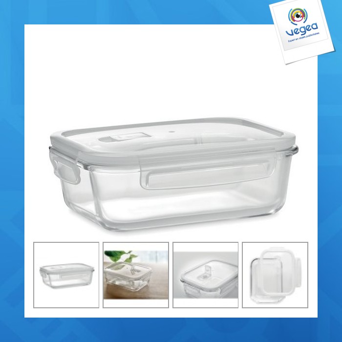 Lunchbox en verre publicitaire 900ml