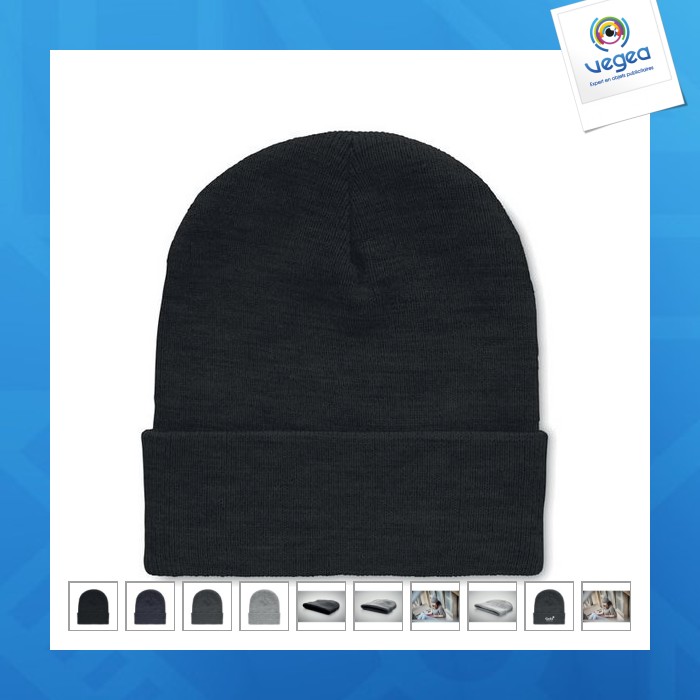 Bonnet personnalisable en rpet avec revers