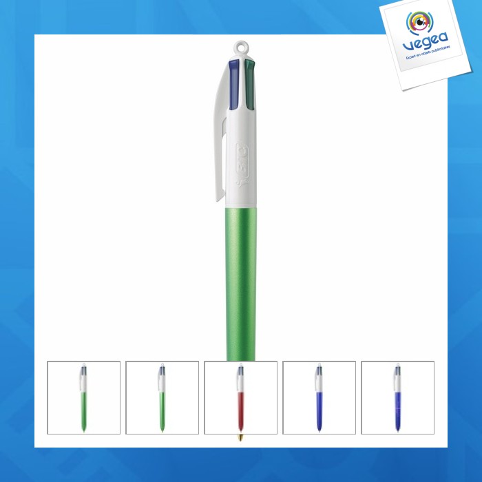 Bic® 4 colours glacé with lanyard