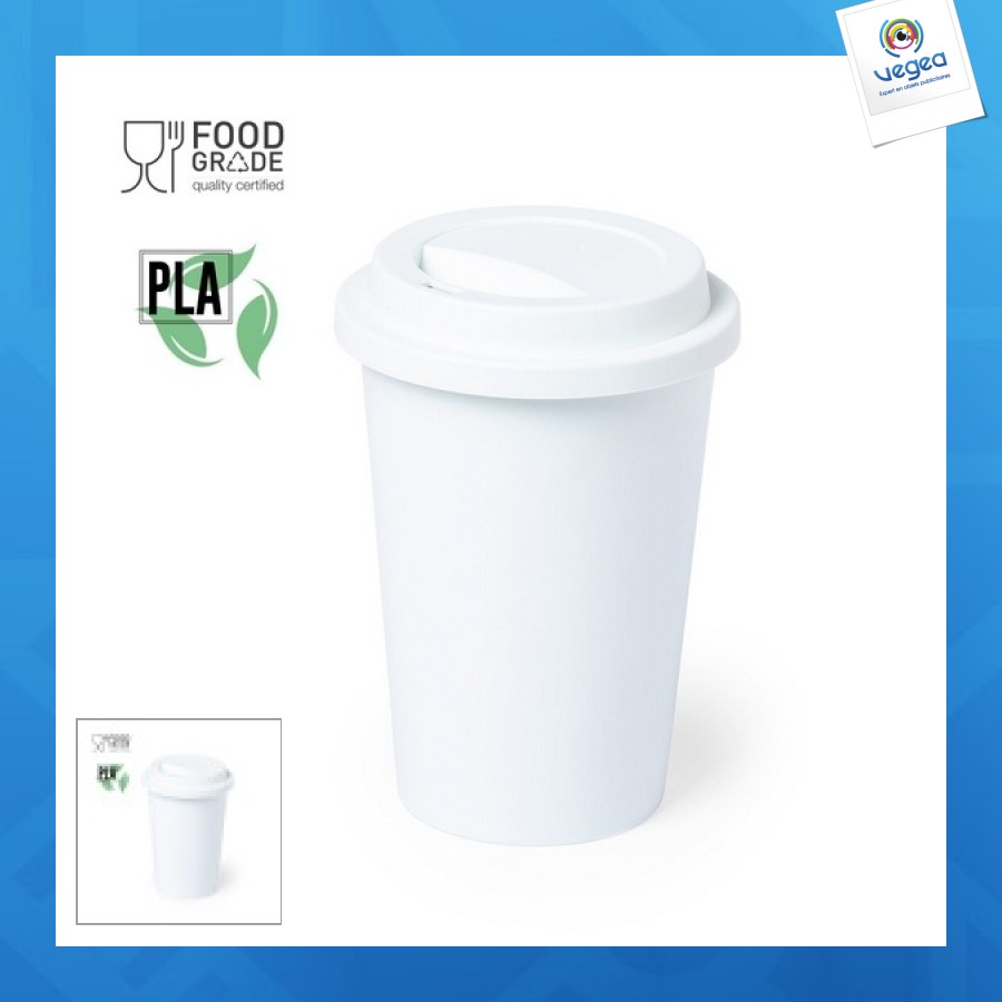 Gobelet personnalisé pla biodégradable 450ml