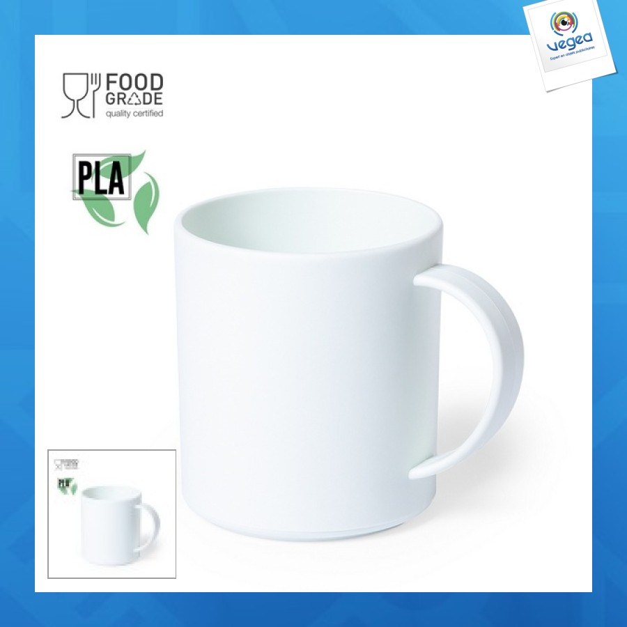 Tasse personnalisée biodégradable en pla