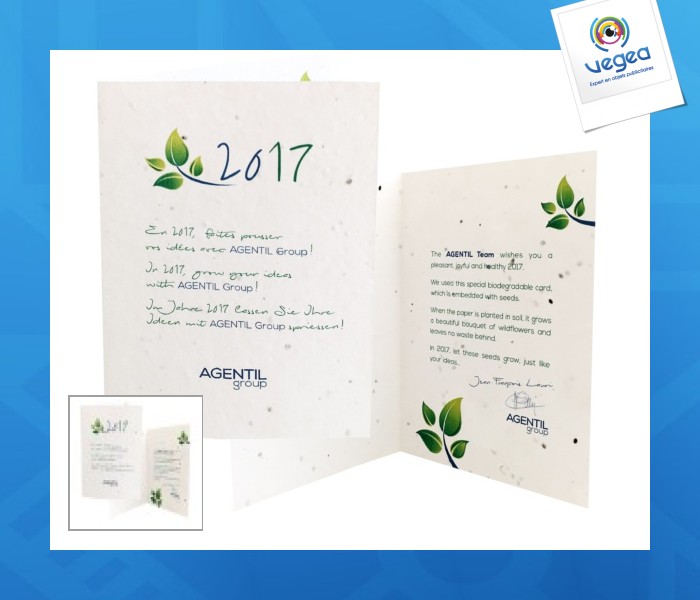 Carte à planter biodégradable