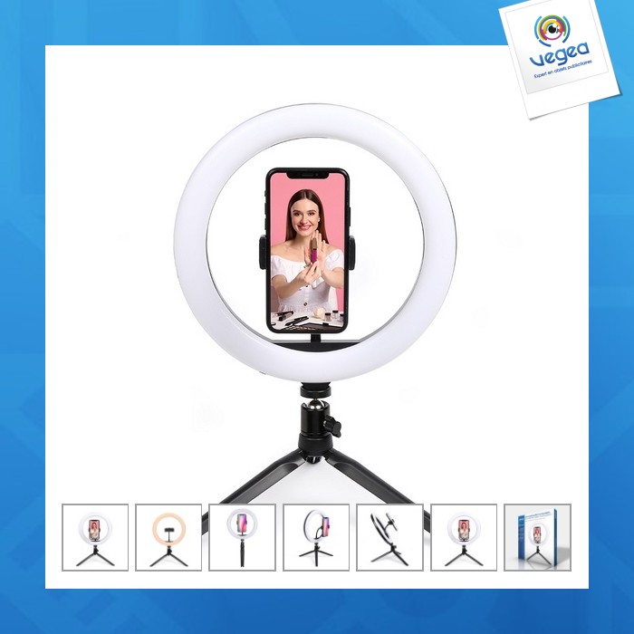 Ring light avec trépied