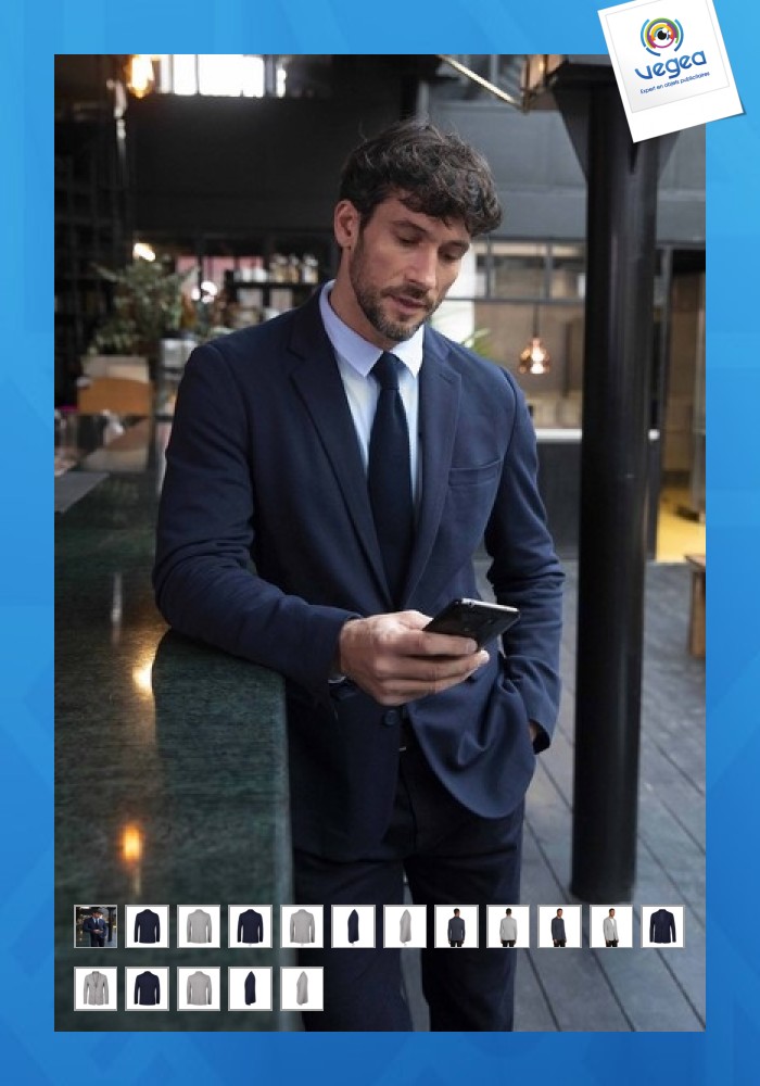 Blazer maille piquée neoblu