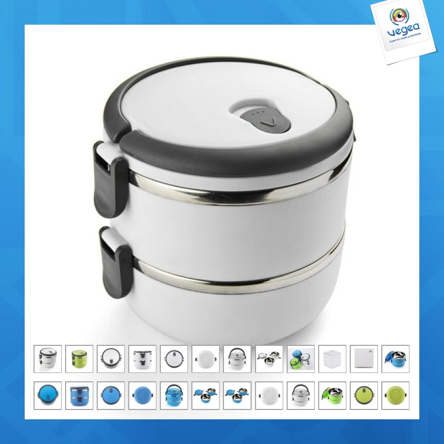 Boîte repas promotionnelle double compartiment