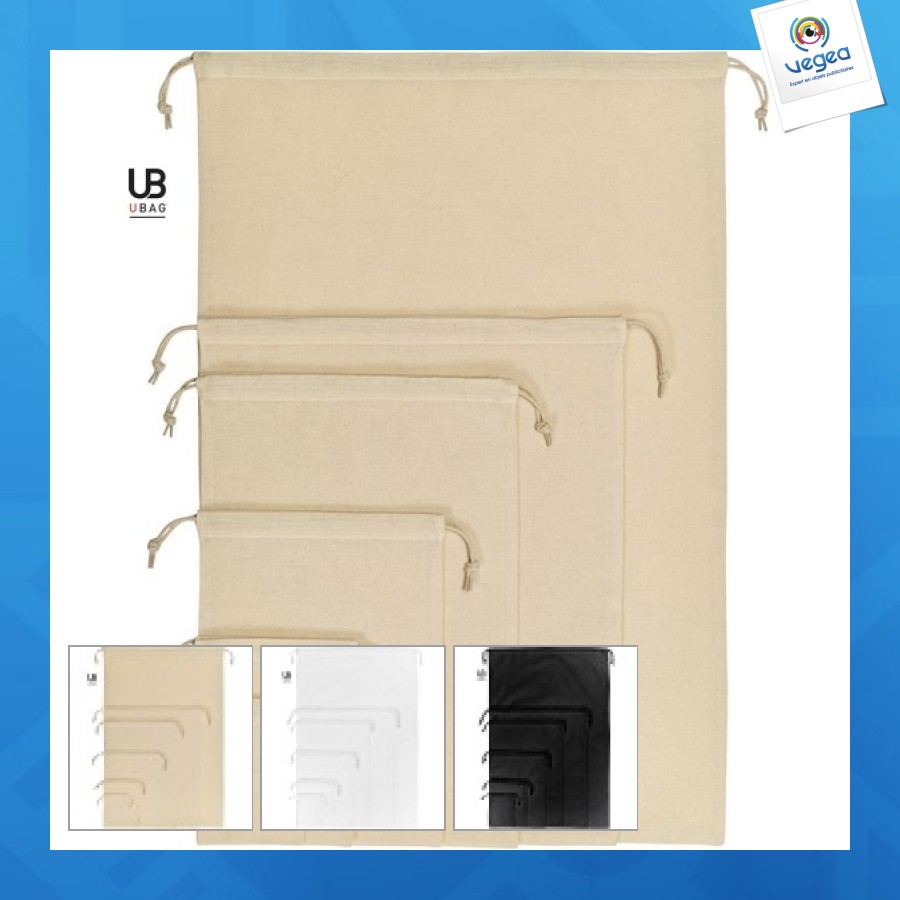 Pochon personnalisable en coton bio 40x50cm
