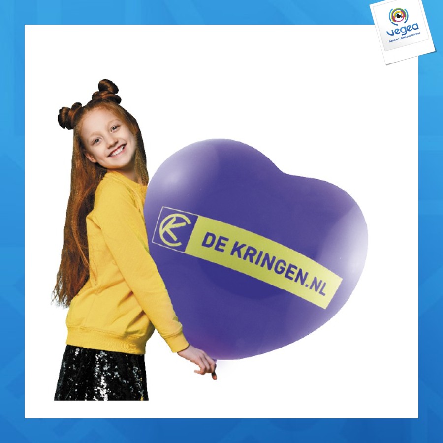Ballon géant cœur personnalisé 70cm
