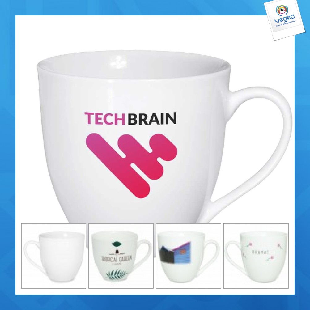 Très grand mug en porcelaine personnalisable 62cl