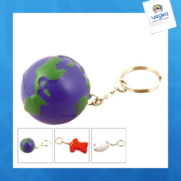 Porte-clés ball anti-stress série 2