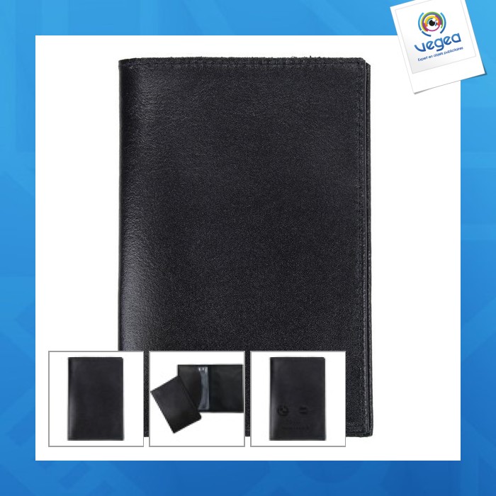Etui carte grise simili cuir - made in france