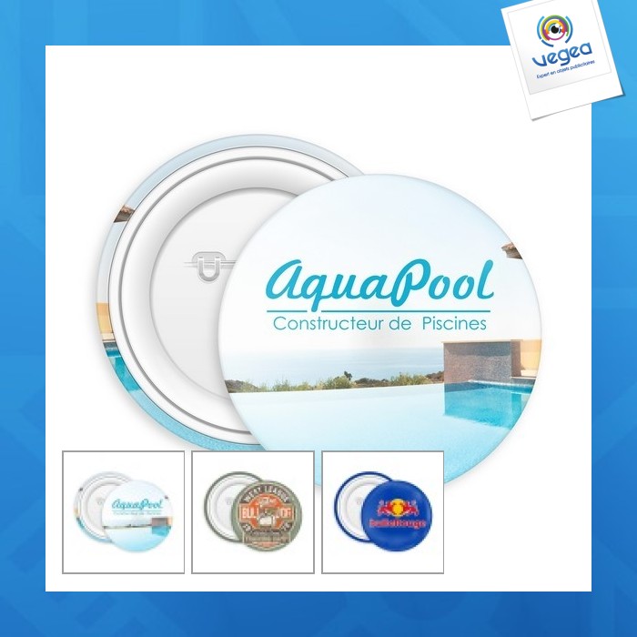 Badge bouton - made in france personnalisable - 100mm