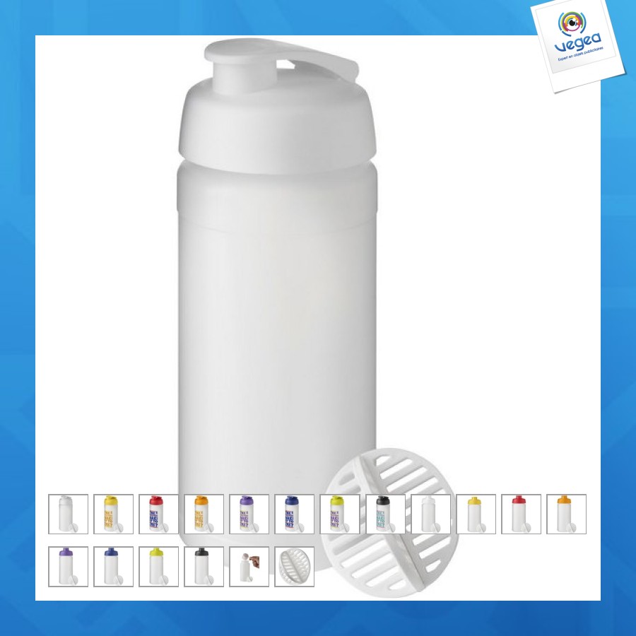 Bouteille shaker publicitaire baseline plus 500ml