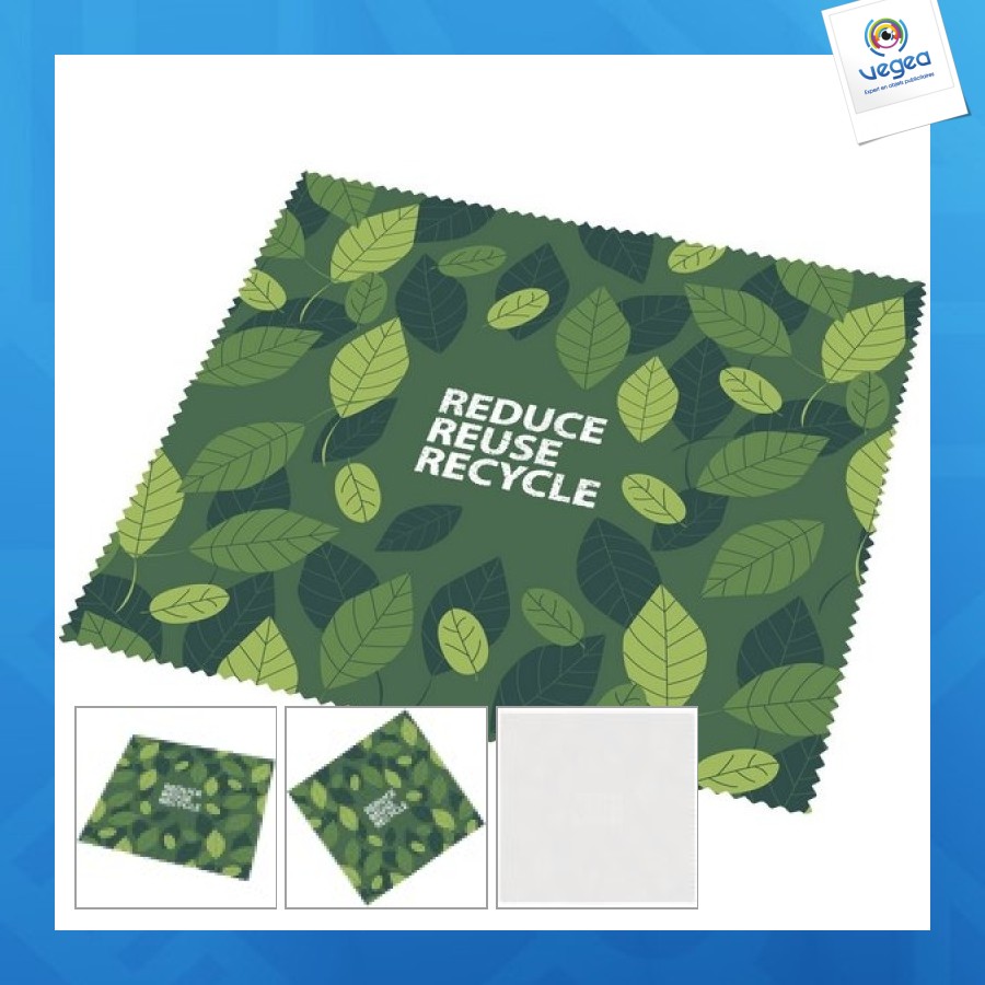 Grand chiffon de nettoyage publicitaire cori en pet recyclé