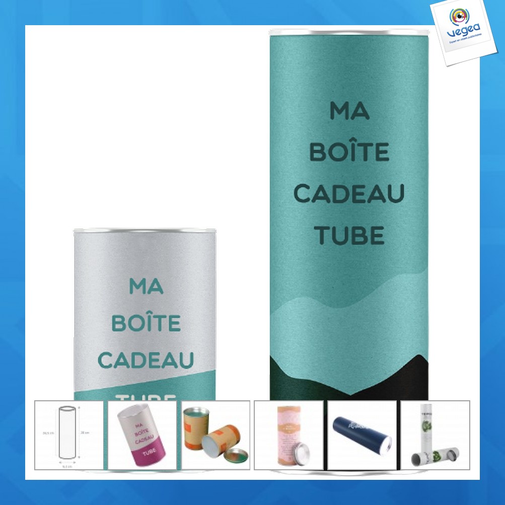 Boîte tube personnalisée 9x28cm