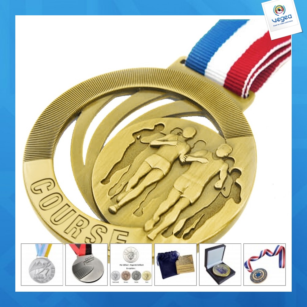 Médaille publicitaire marathon / finisher / running