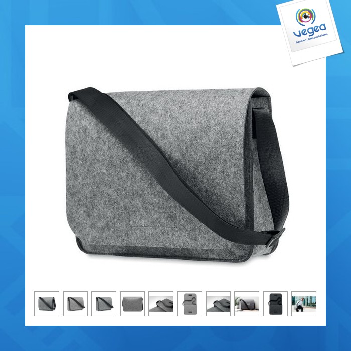 Sac messager en feutre rpet