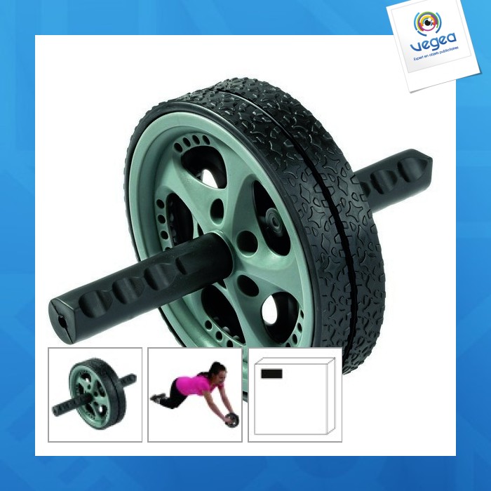 Entraîneur de muscles publicitaire abdominaux sport wheel