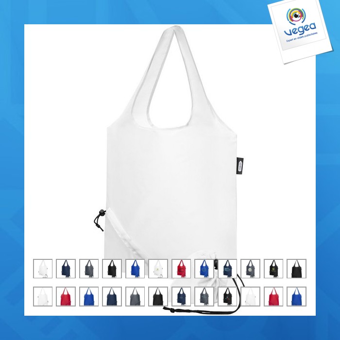 Sac shopping pliable sabia en pet recyclé 7l