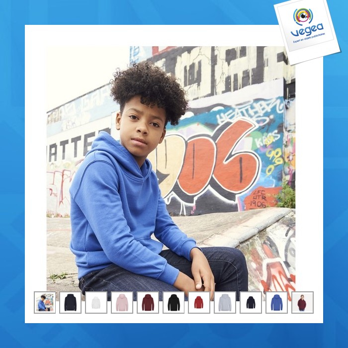 Sweat capuche en coton biologique enfant