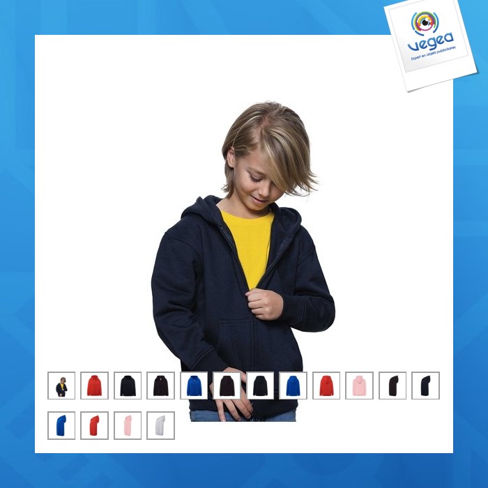 Sweat capuche zippé