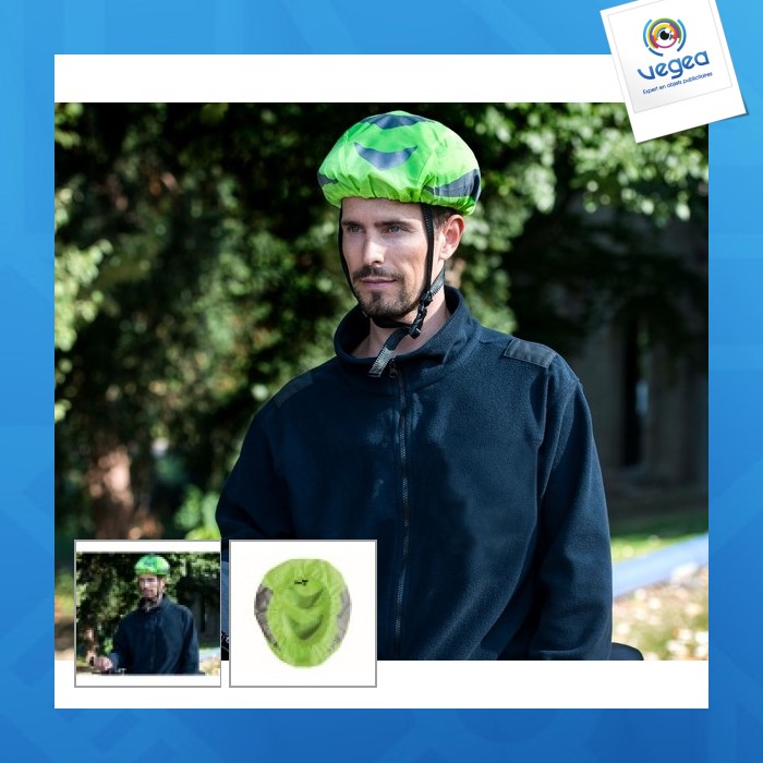 Housse de casque publicitaire haute visibilité