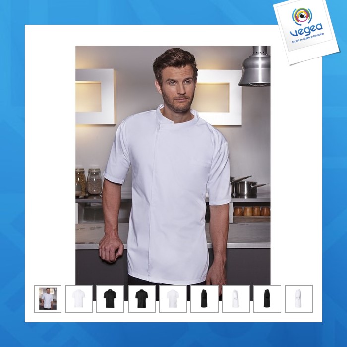 Chemise publicitaire de cuisine manches courtes