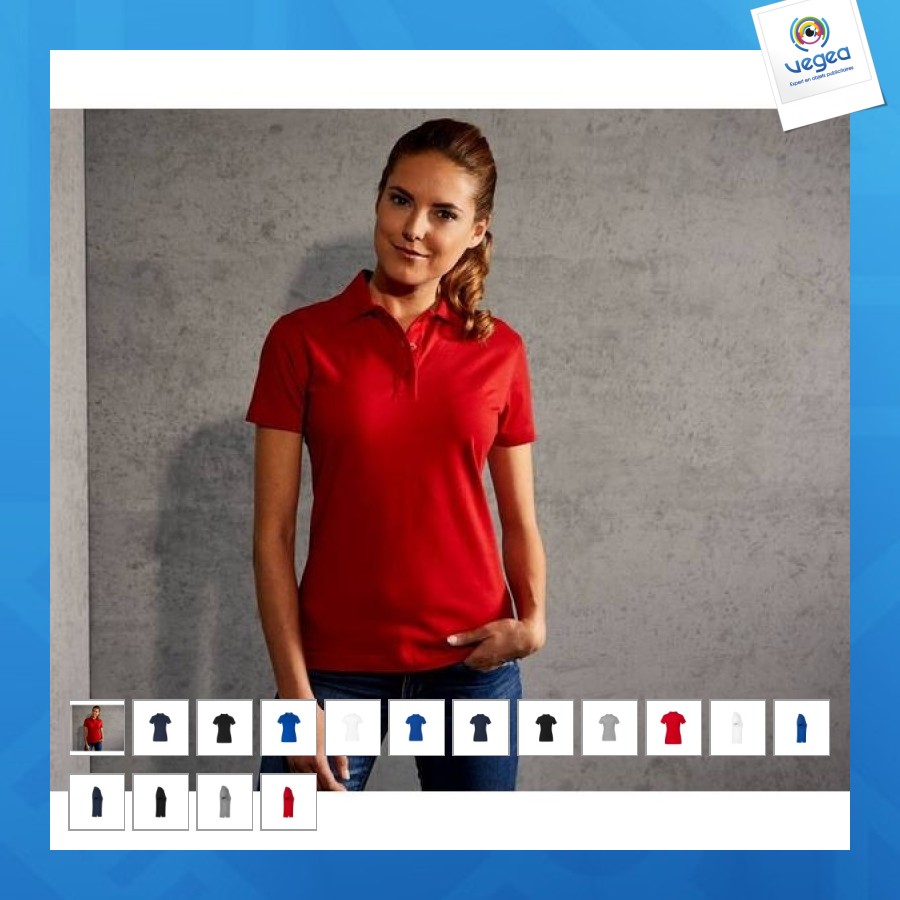 Polo femme personnalisable maille jersey