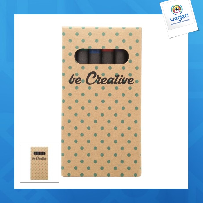 Craxon 6 eco - set de 6 crayons de couleurs personnalisés